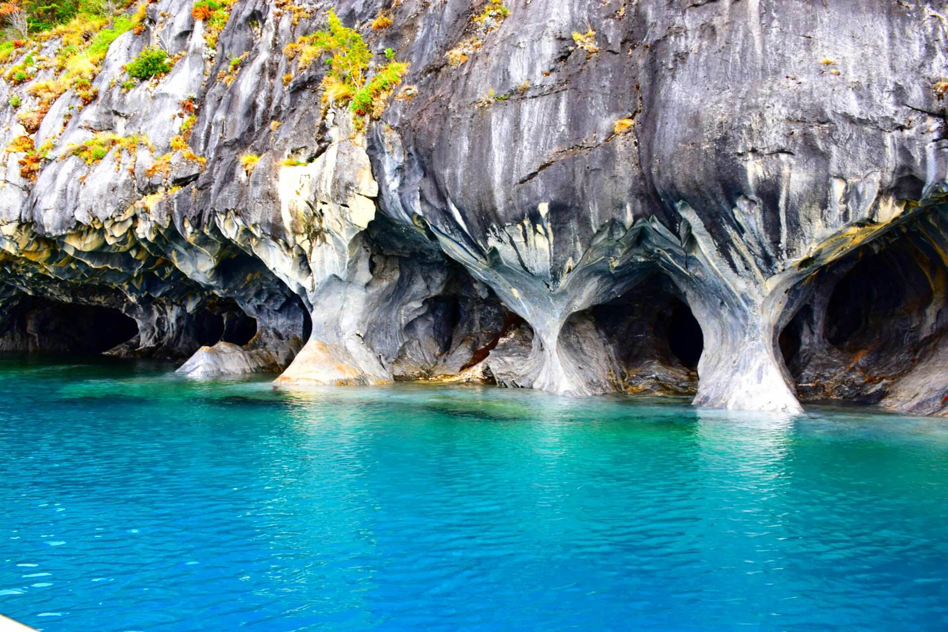 the beautiful marble caves, Patagonia Chile