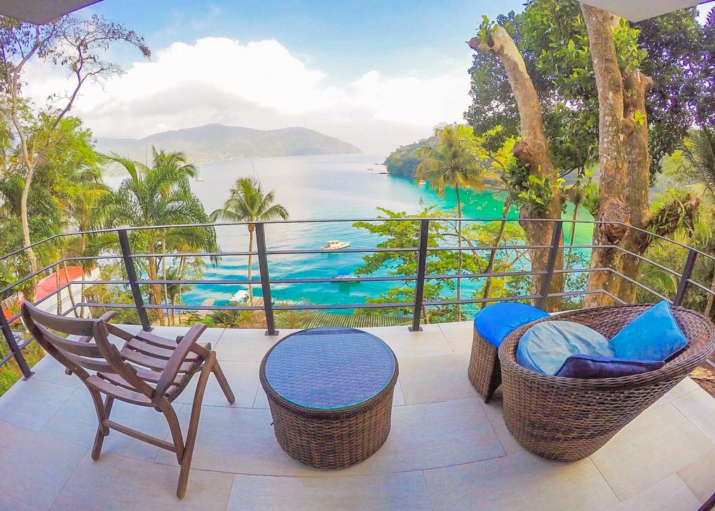 Views from Asalem on Ilha Grande, Brazil