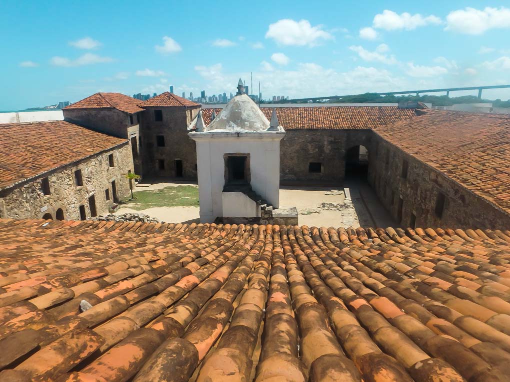 A photo from the roof of Fortaleza dos Reis Magos in Natal