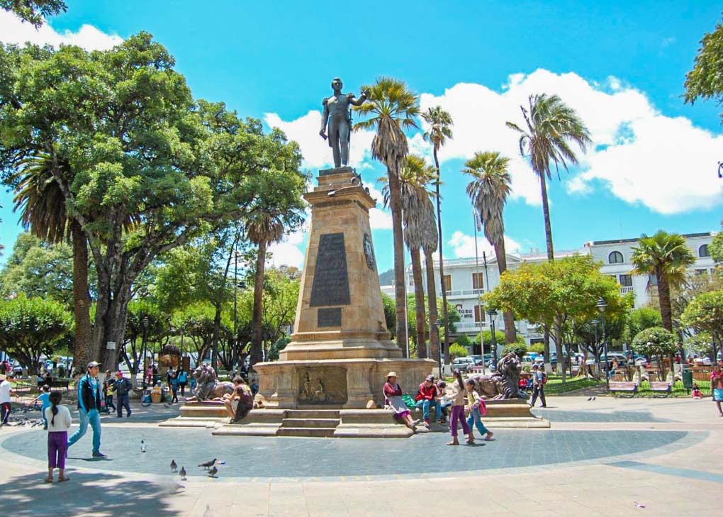 Plaza 25th de Mayo in Sucre, Bolivia