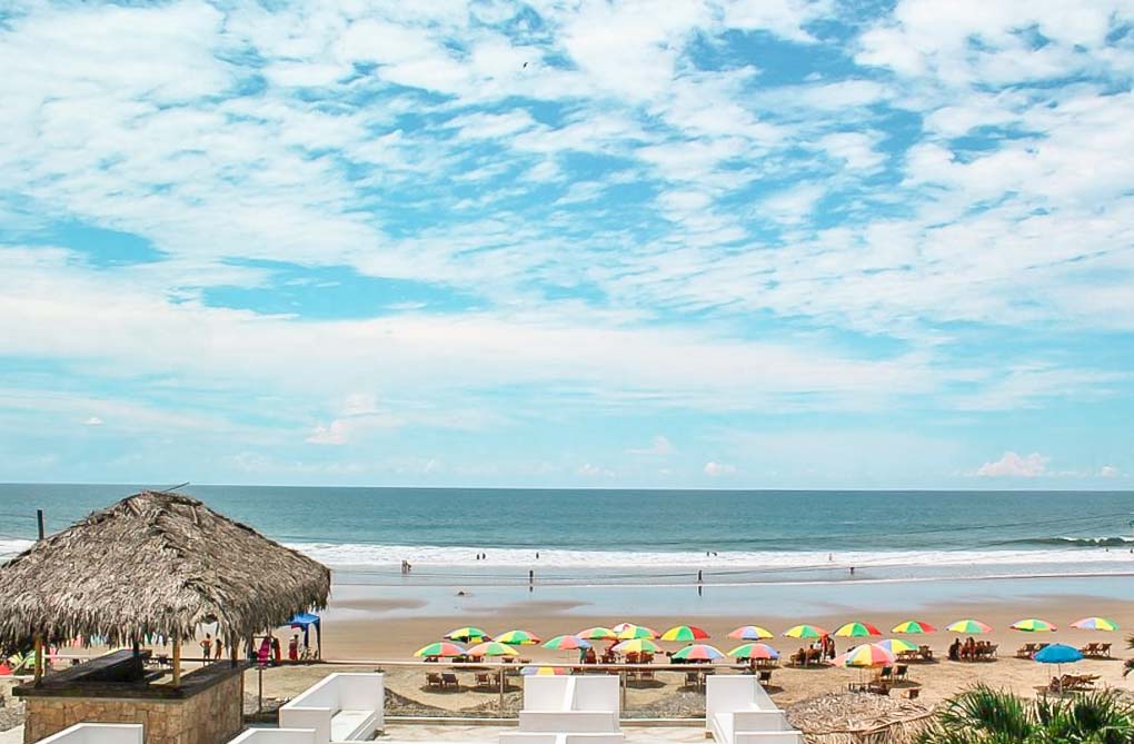 The beach in Montinita, Ecuador