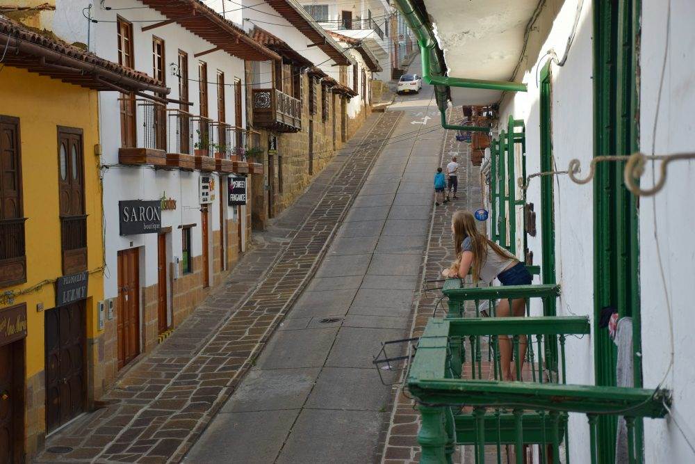 the quiet streets of san gil, colombia