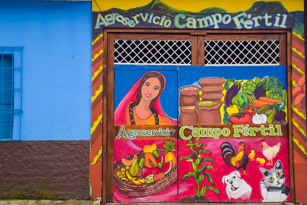 Street art in the town of Ataco