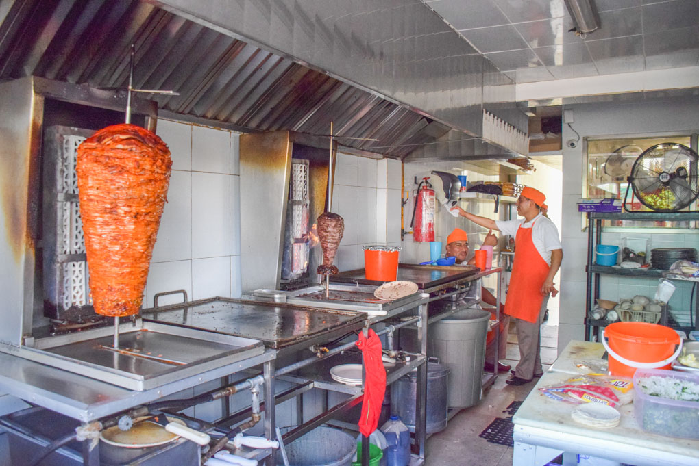 al pastor tacos in palenque