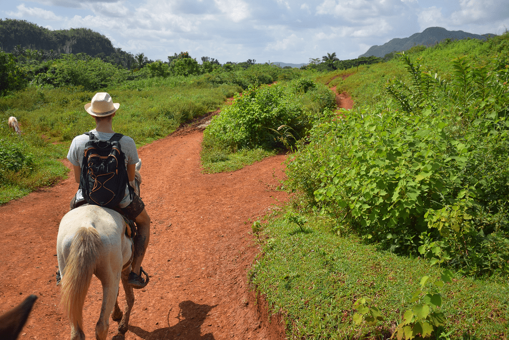 A ride through the countryside in Vinales
