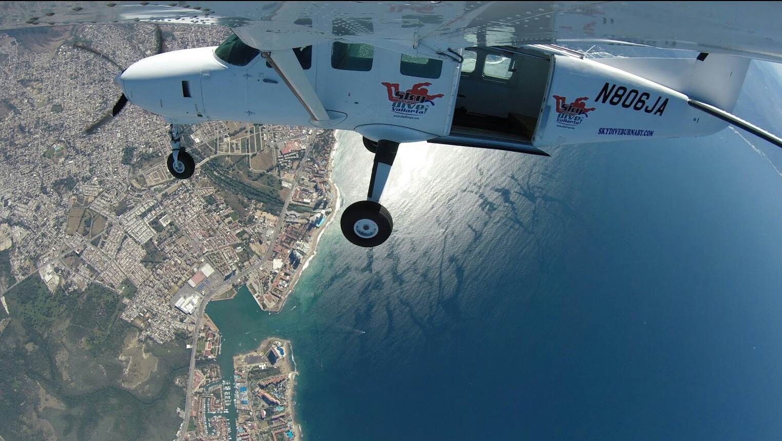 the views at skydive vallarta