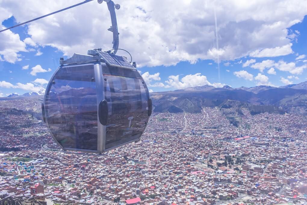 gondola in La Paz Bolivia
