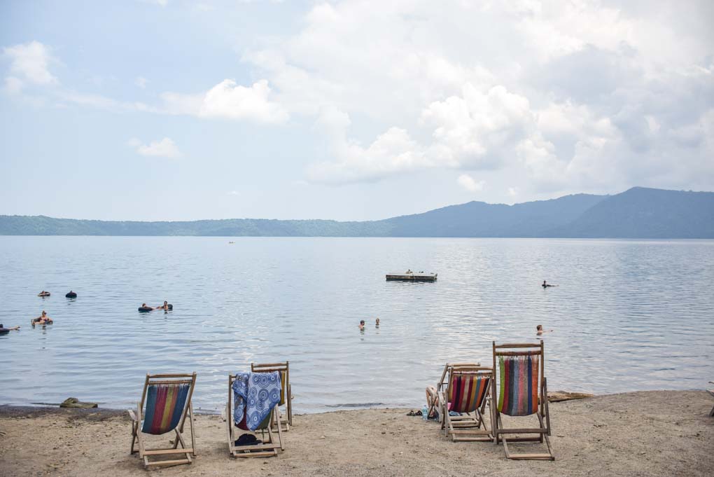 Hanging out at Apoyo Lake, Nicaragua