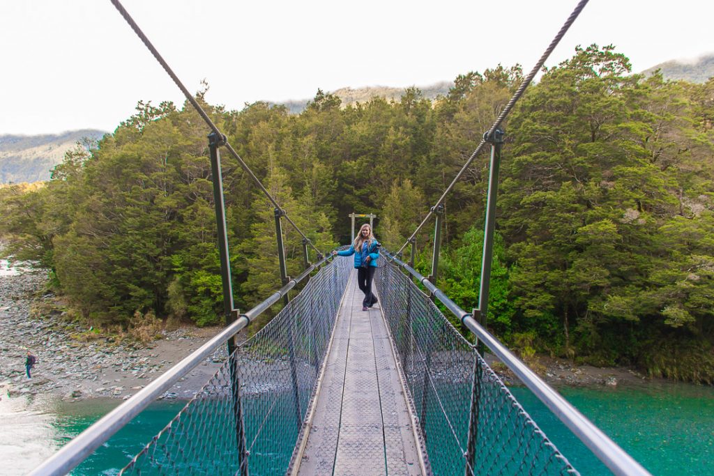 The blue pools New Zealand