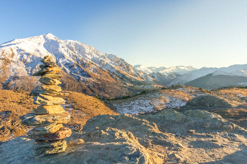 The views of the top of Queenstown Hill
