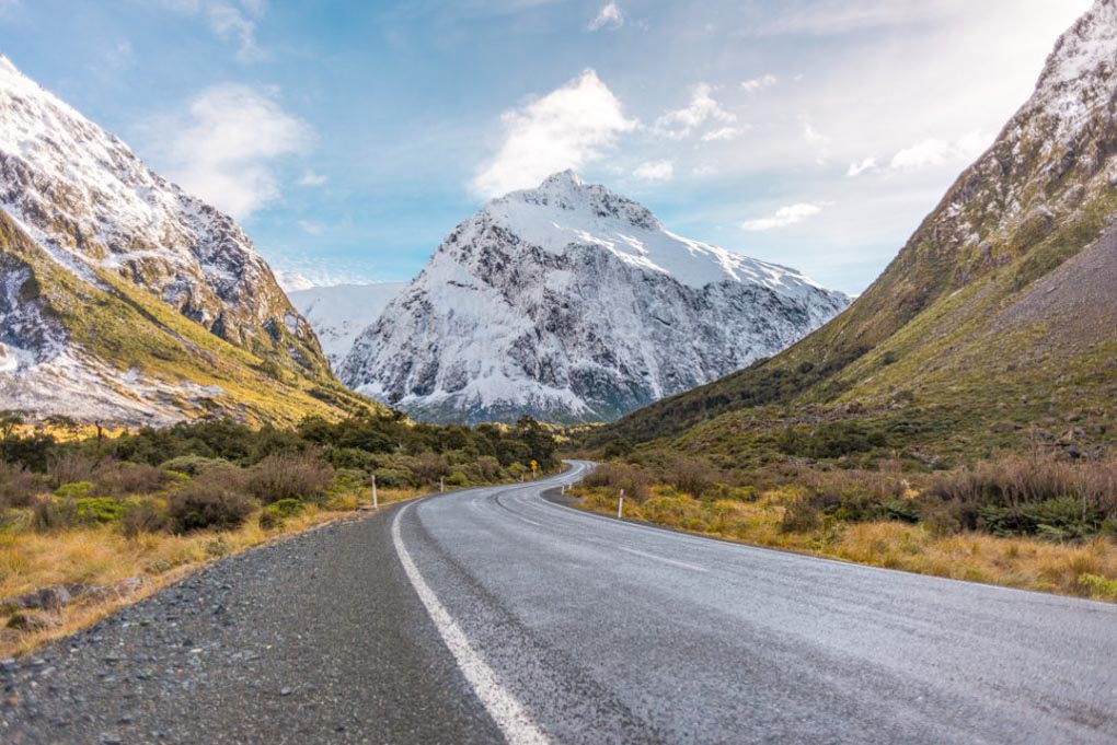 The Eglinton Valley on the way to Milford Sound from Te Anau