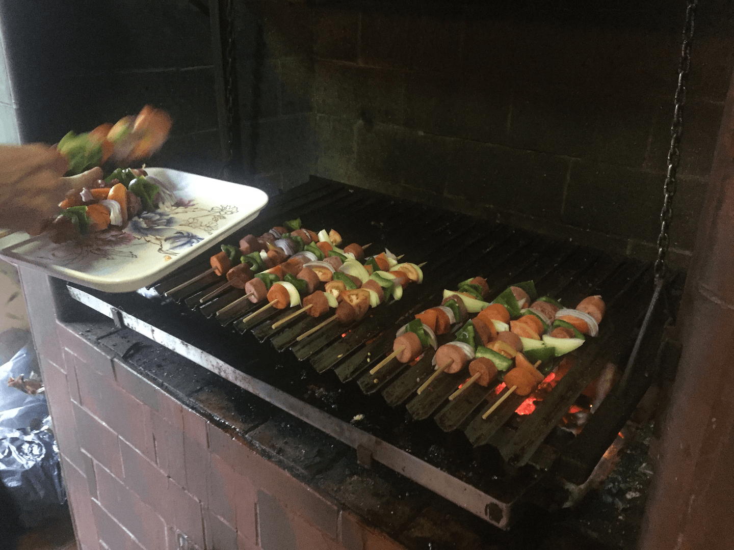 skewers are na easy thing to cook in hostels