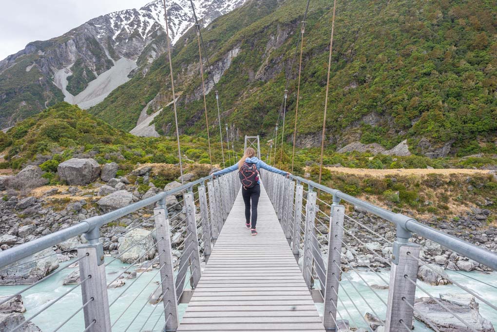 Another suspension bridge on the hooker Valley Track