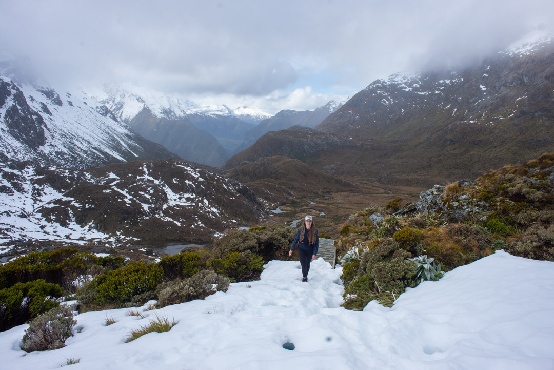 Hiking the routeburn track in winter