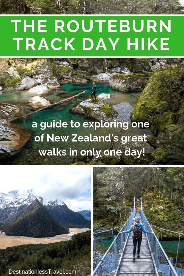 the routeburn track day hike pinterest