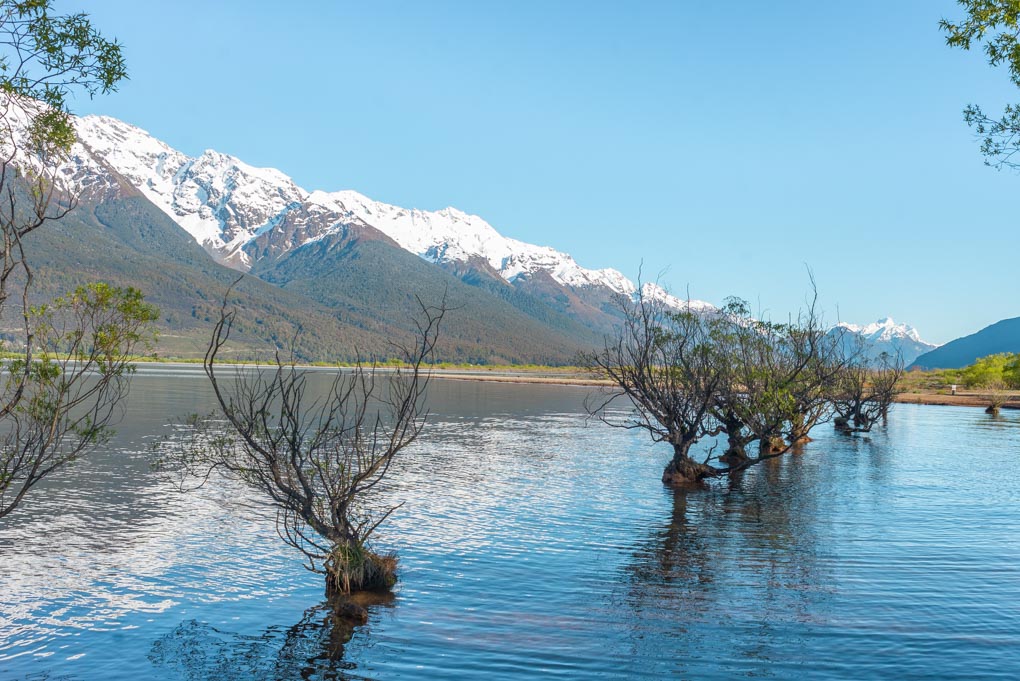 The waterfront in Glenorchy, New Zealand