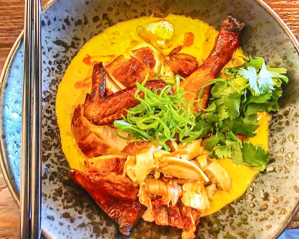 Chicken dish at White & Wongs, Queenstown