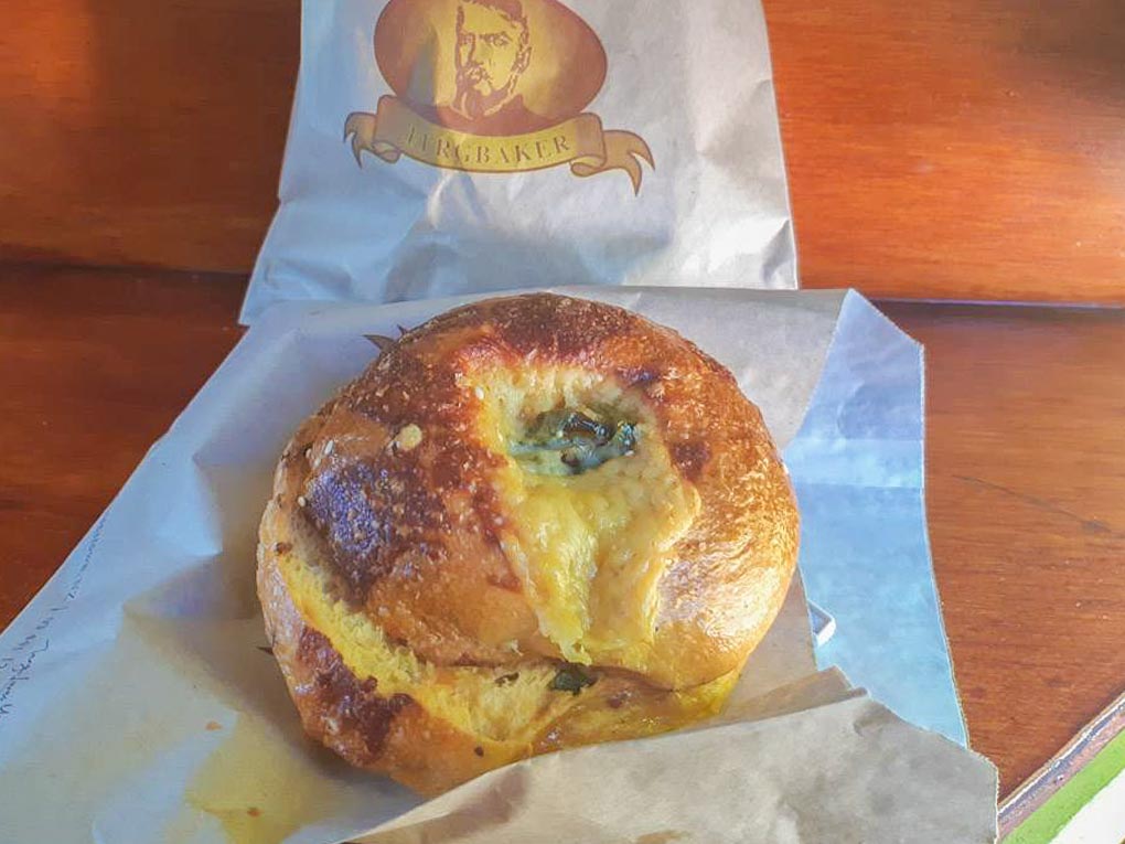 Jalapeño Bagel with cream cheese – Mrs Ferg Queenstown