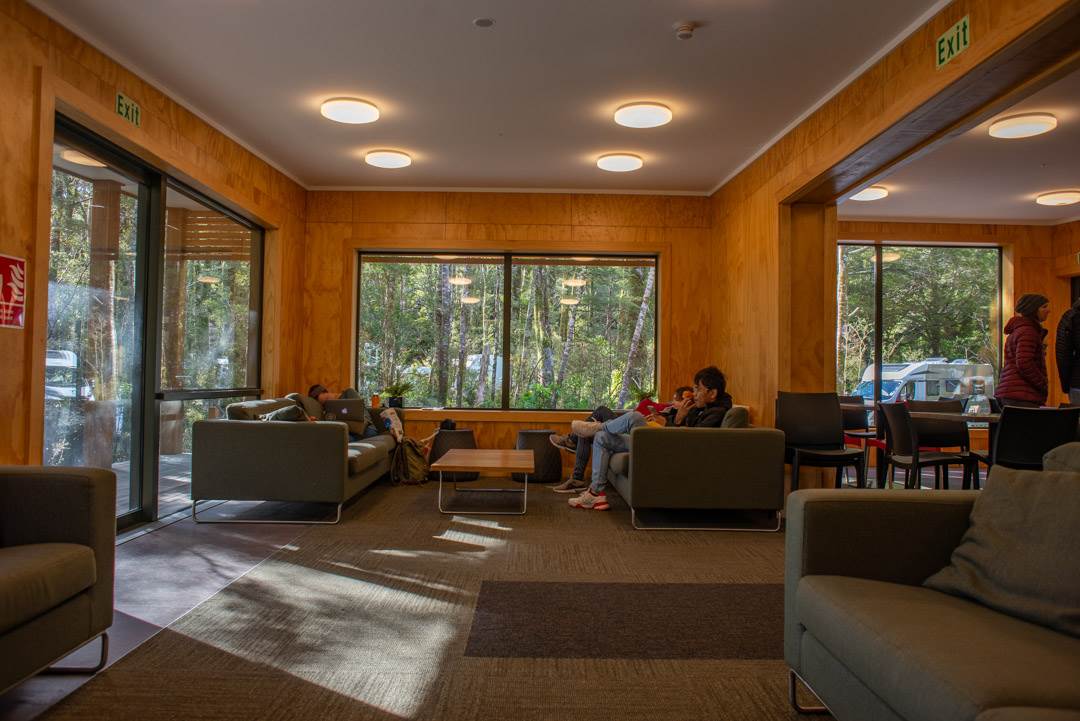the milford sound lodge common area