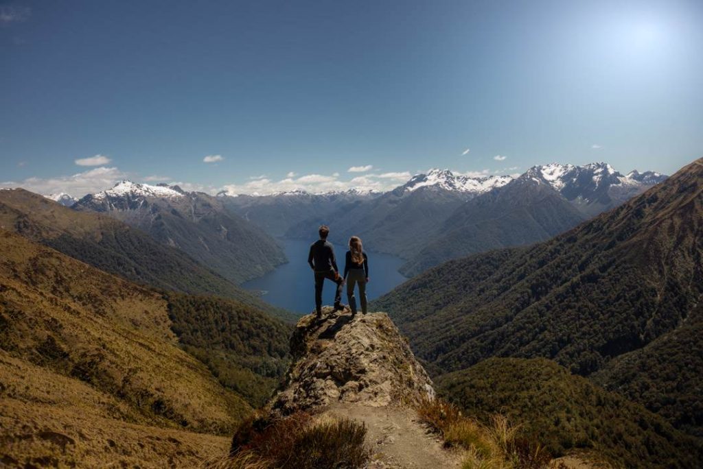 views on the Kepler Track - one of the most beautiful hikes on the south island of new zealand