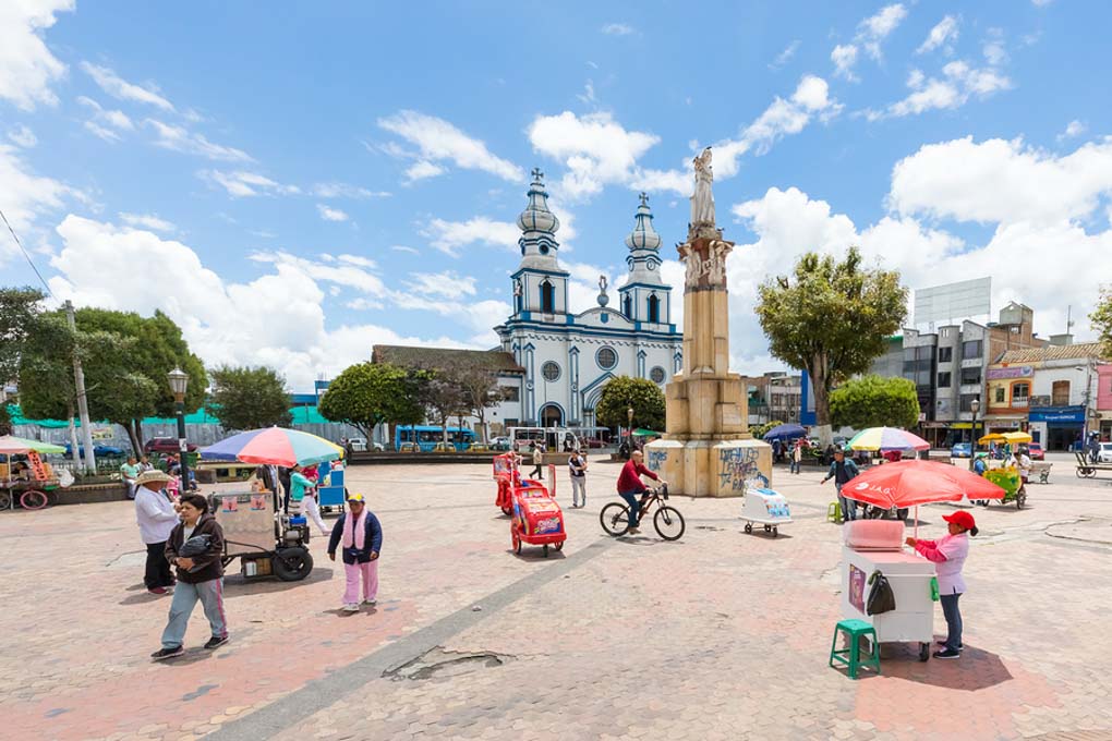 Main Square Of Ipiales Colombia