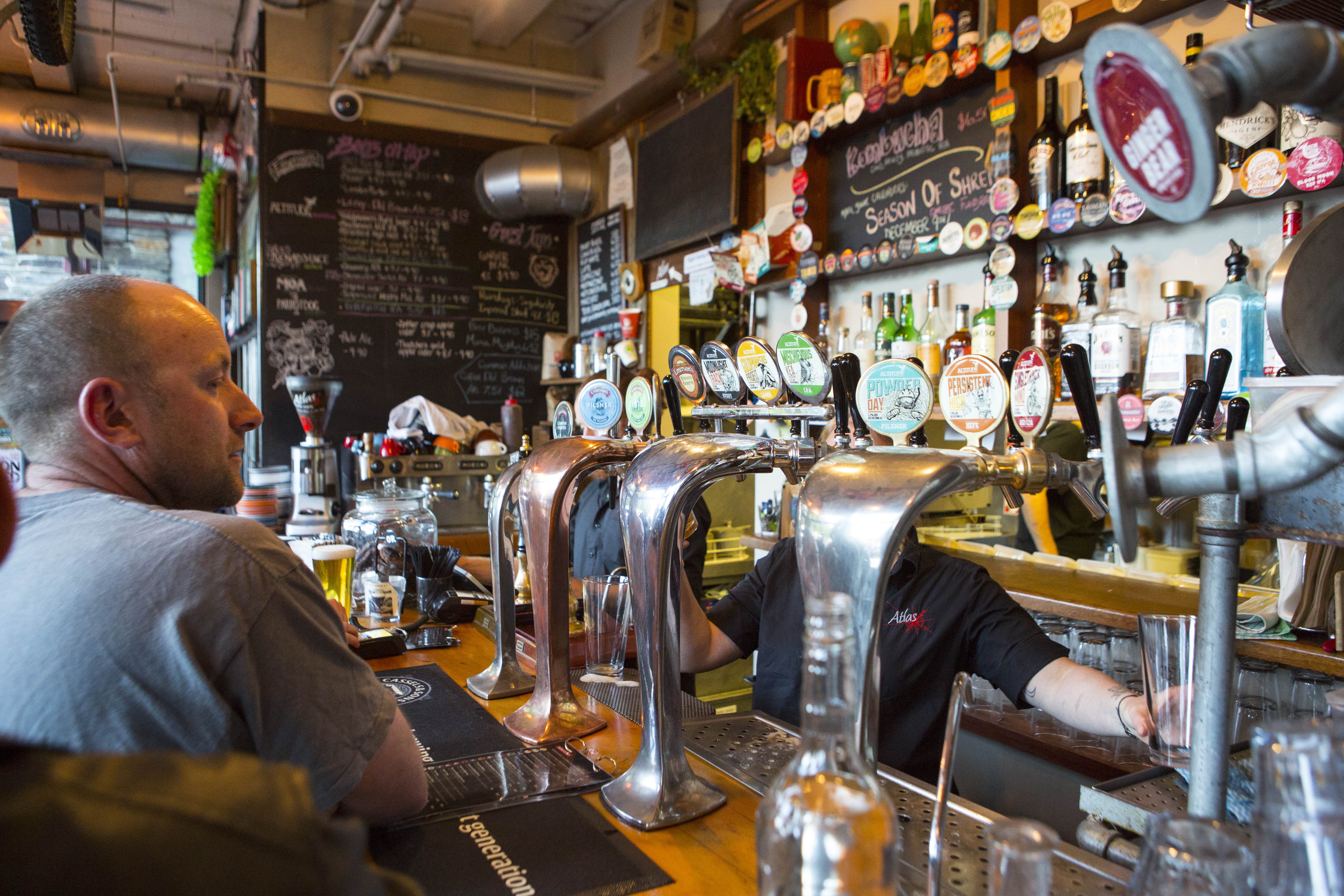 The taps at Atlas Bar, Queenstown