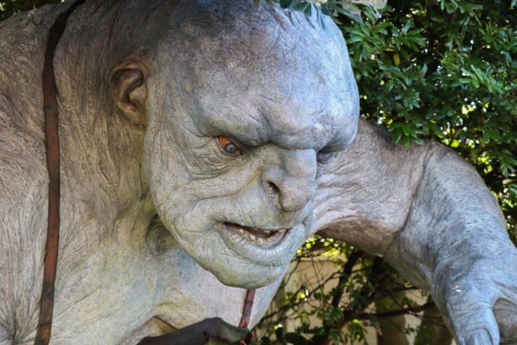 A Lord of the Rings troll at Weta Cave, Wellington, New Zealand