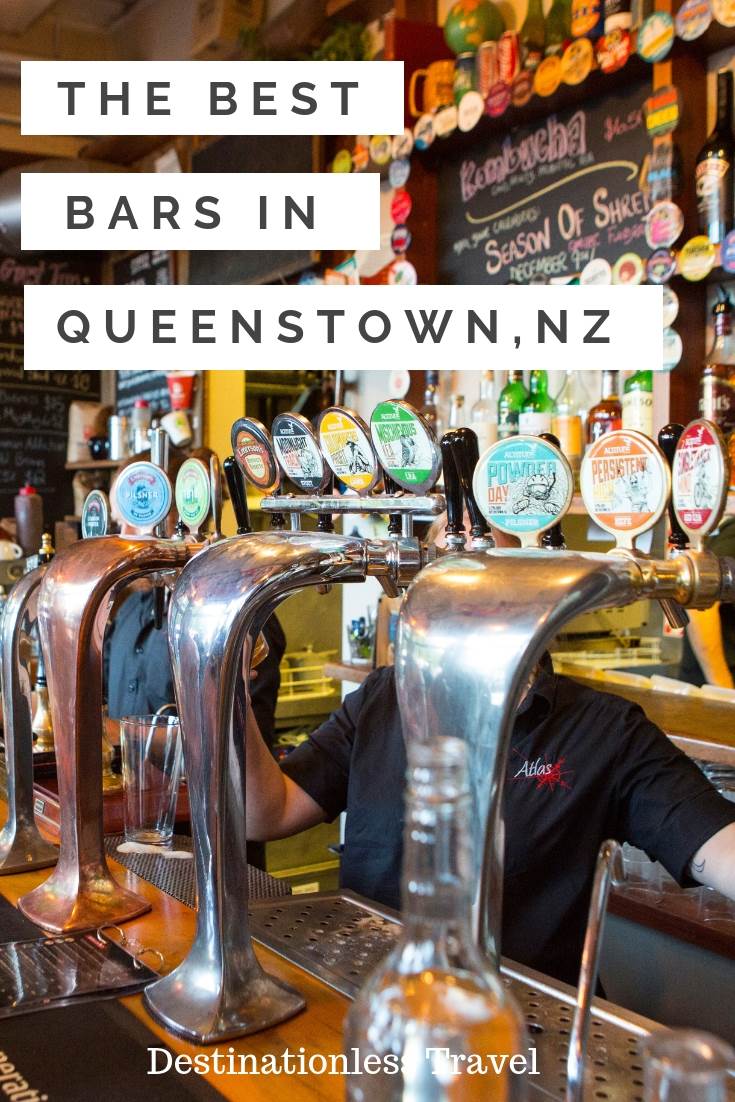 The Best bars in Queenstown New Zealand pin