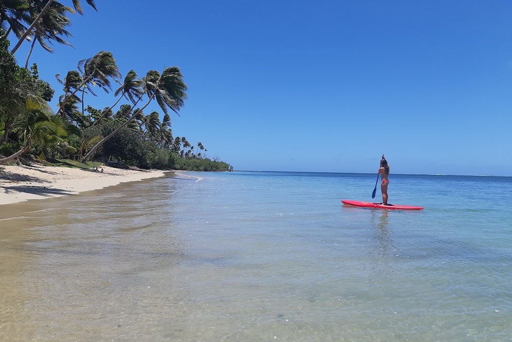 standup paddle-boarding in Fiji