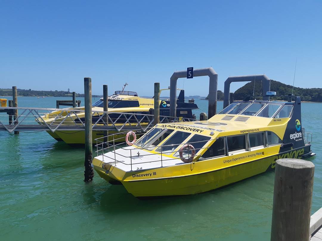 the explore group boats at paihia