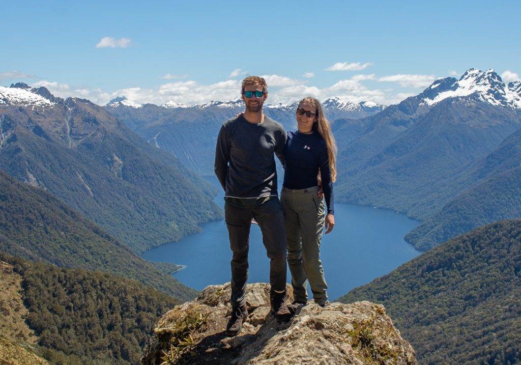 Bailey and I on the Kepler Track 