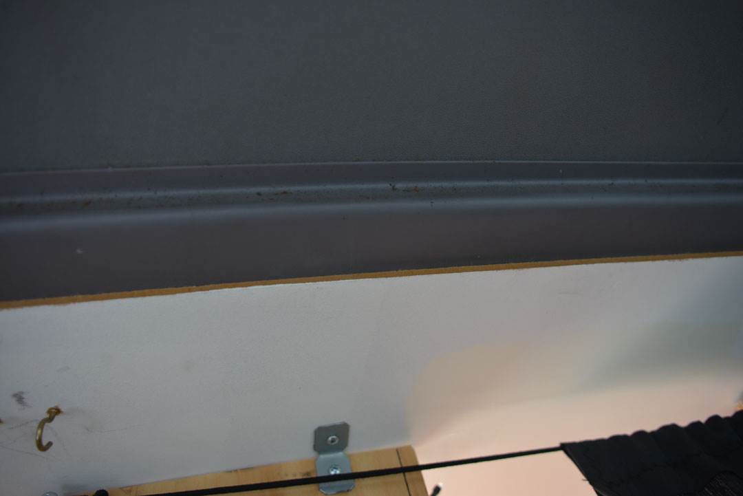 installing the roof during our camervan conversion