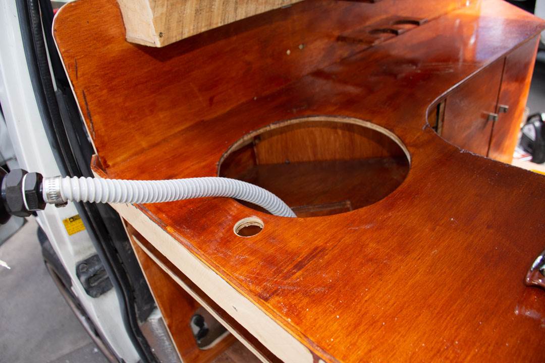 instaling the plumbing in our campervan conversion