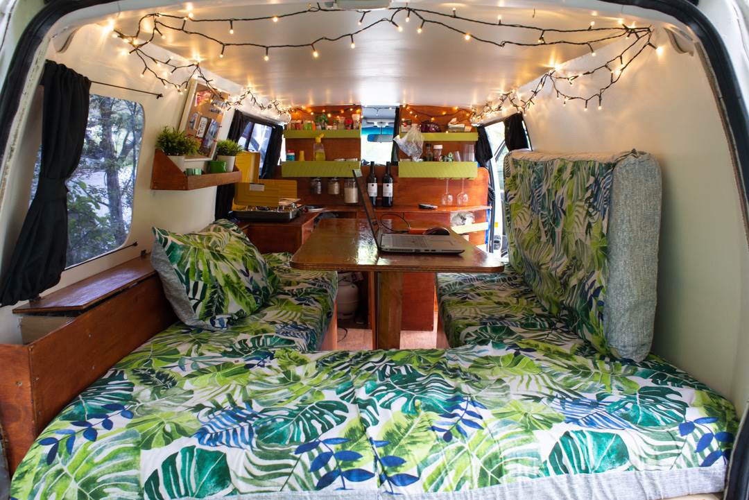 A home built campervan in New Zealand