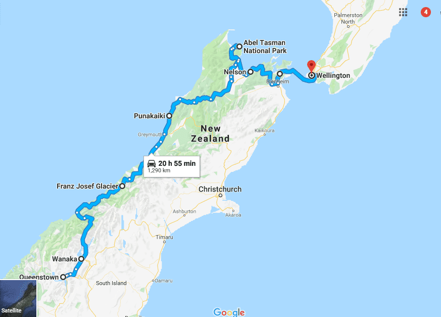 New Zealand Road trip itinerary