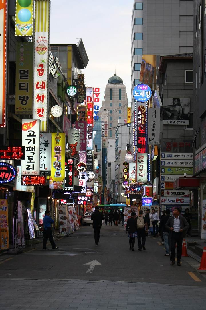 the neighborhood of Myeong-dong