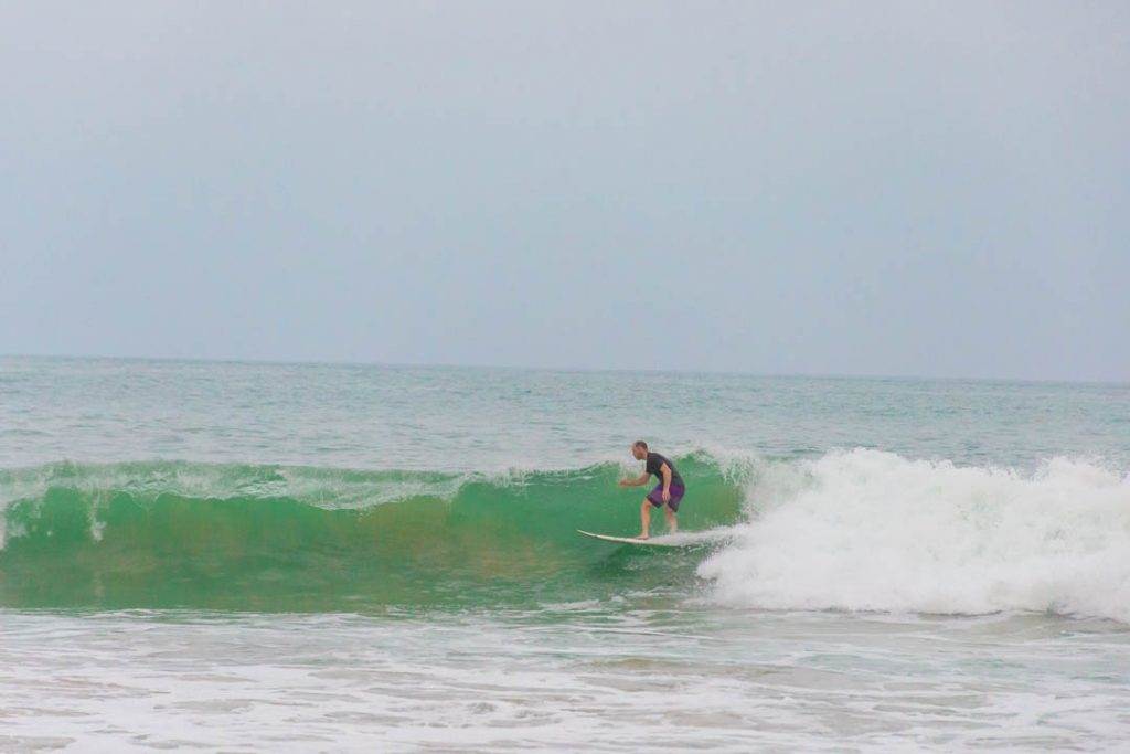 Surfing in Hikkaduwa