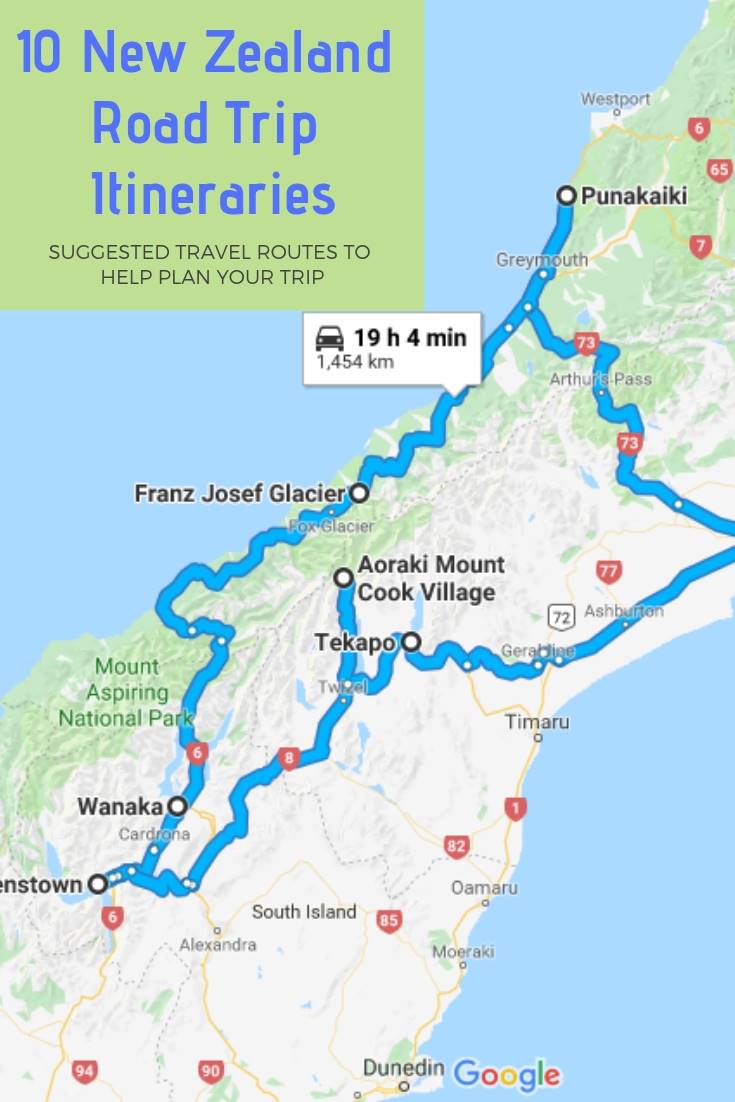new zealand road trip itineraries