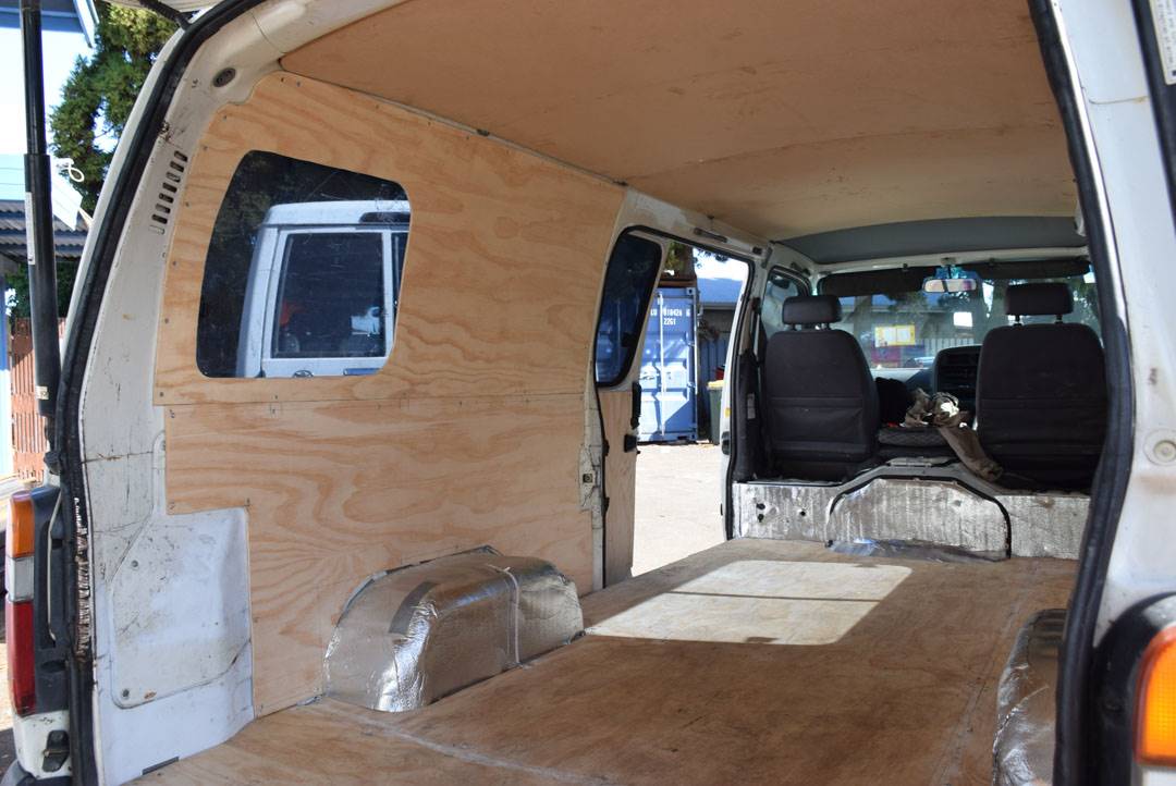 installing a window in our campervan conversion