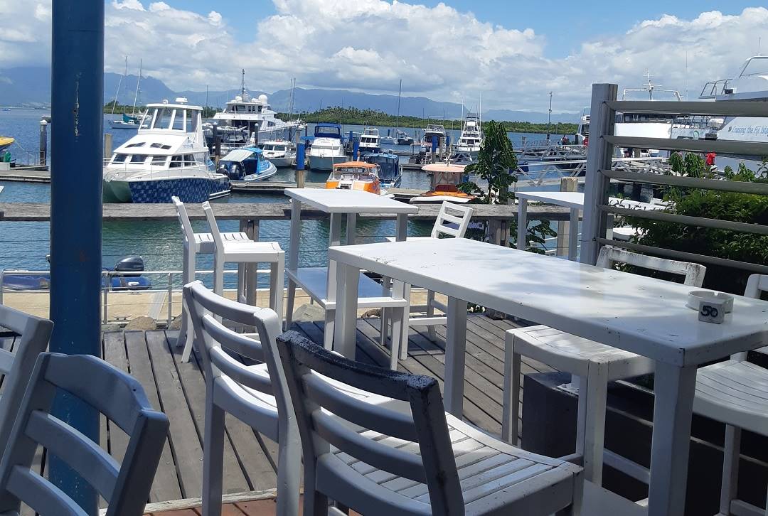 views from lunch at port denarau