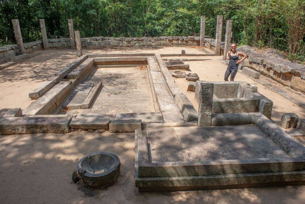 Ritigala the ancient monastery in Sri Lanka