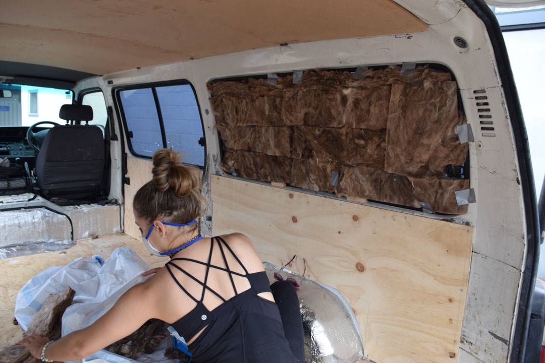 Insulating the windows in our campervan