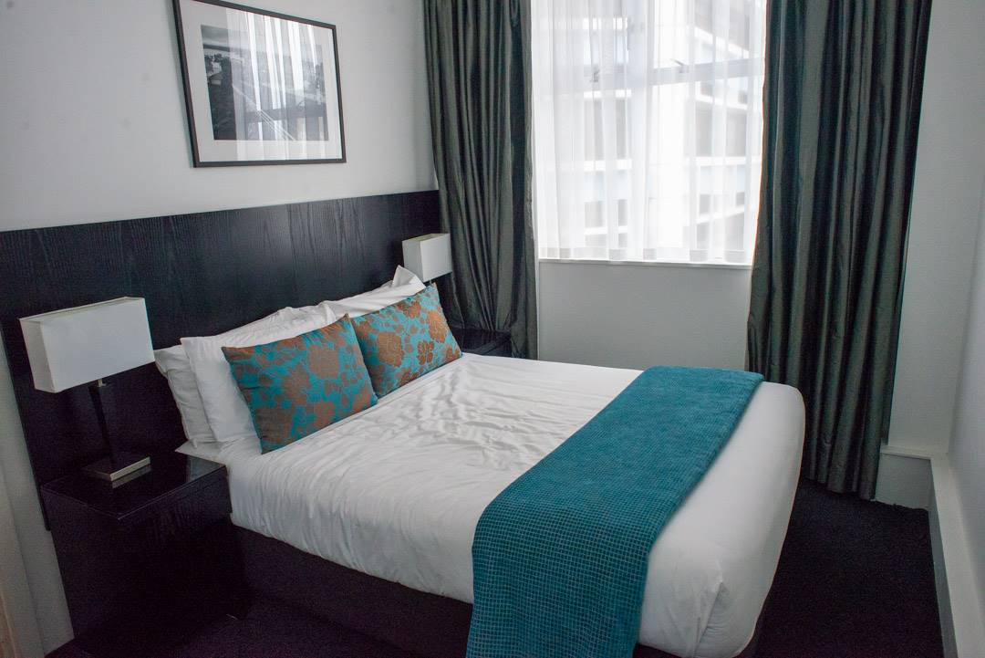 A room at the Gilmer appartment hotel