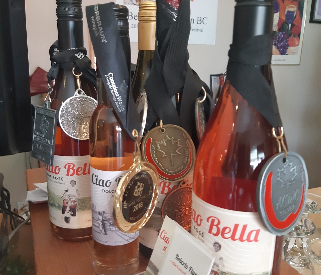 award-winning ciao bella wines in kelowna