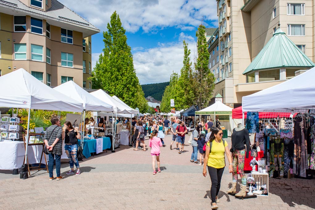 Walking through the Whistler Farmers Market
