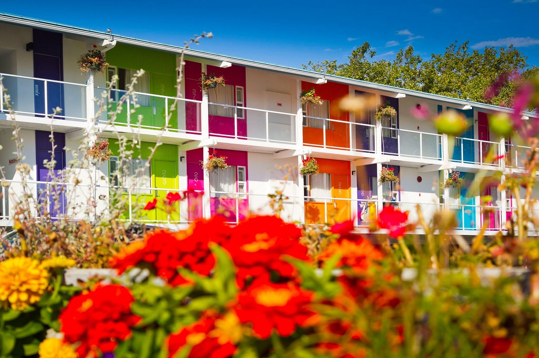 outside of Hotel Zed in Kelowna, BC