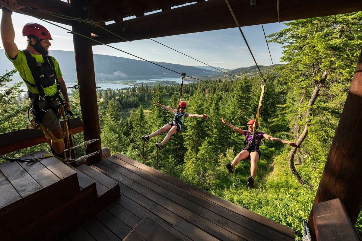 oyama zipline adventure park near kelowna
