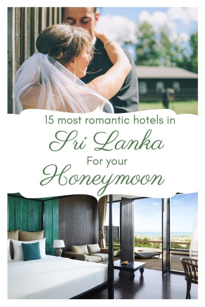 Best honeymoon hotels in Sri Lanka Pin