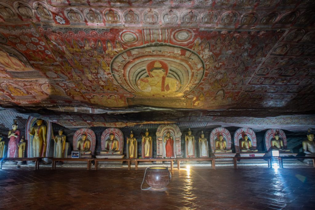 Another photo on the inside of the Dambulla Cave Temples in Sri Lanka