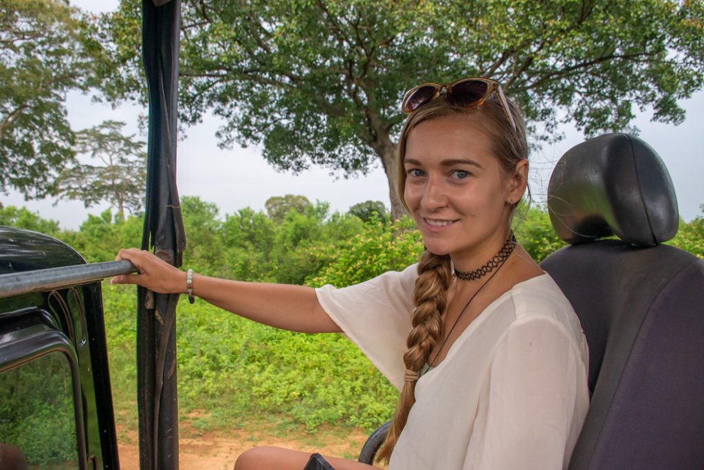 Me on safari in Sri Lanka